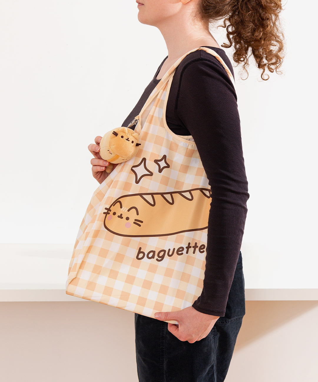 Pusheen Baguette Reusable Bag Keychain Plush