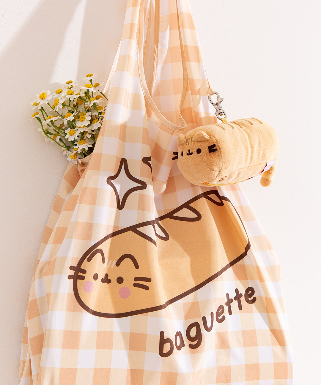 Pusheen Baguette Reusable Bag Keychain Plush