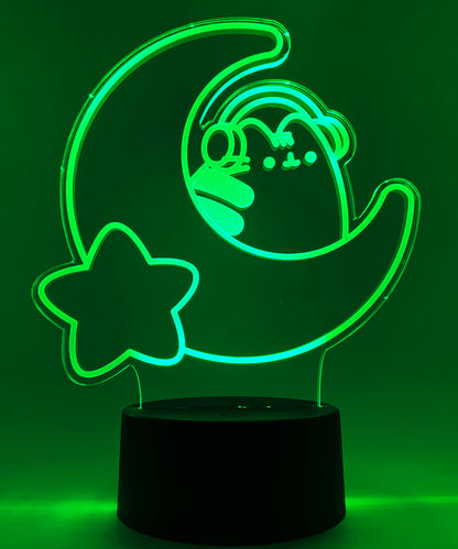 Gamer Pusheen Moon Otaku Lamp