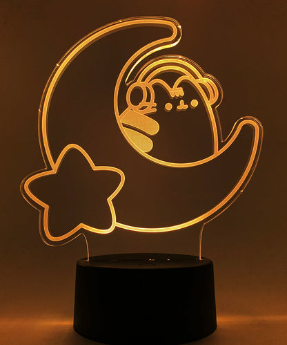 Gamer Pusheen Moon Otaku Lamp