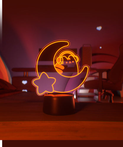 Gamer Pusheen Moon Otaku Lamp