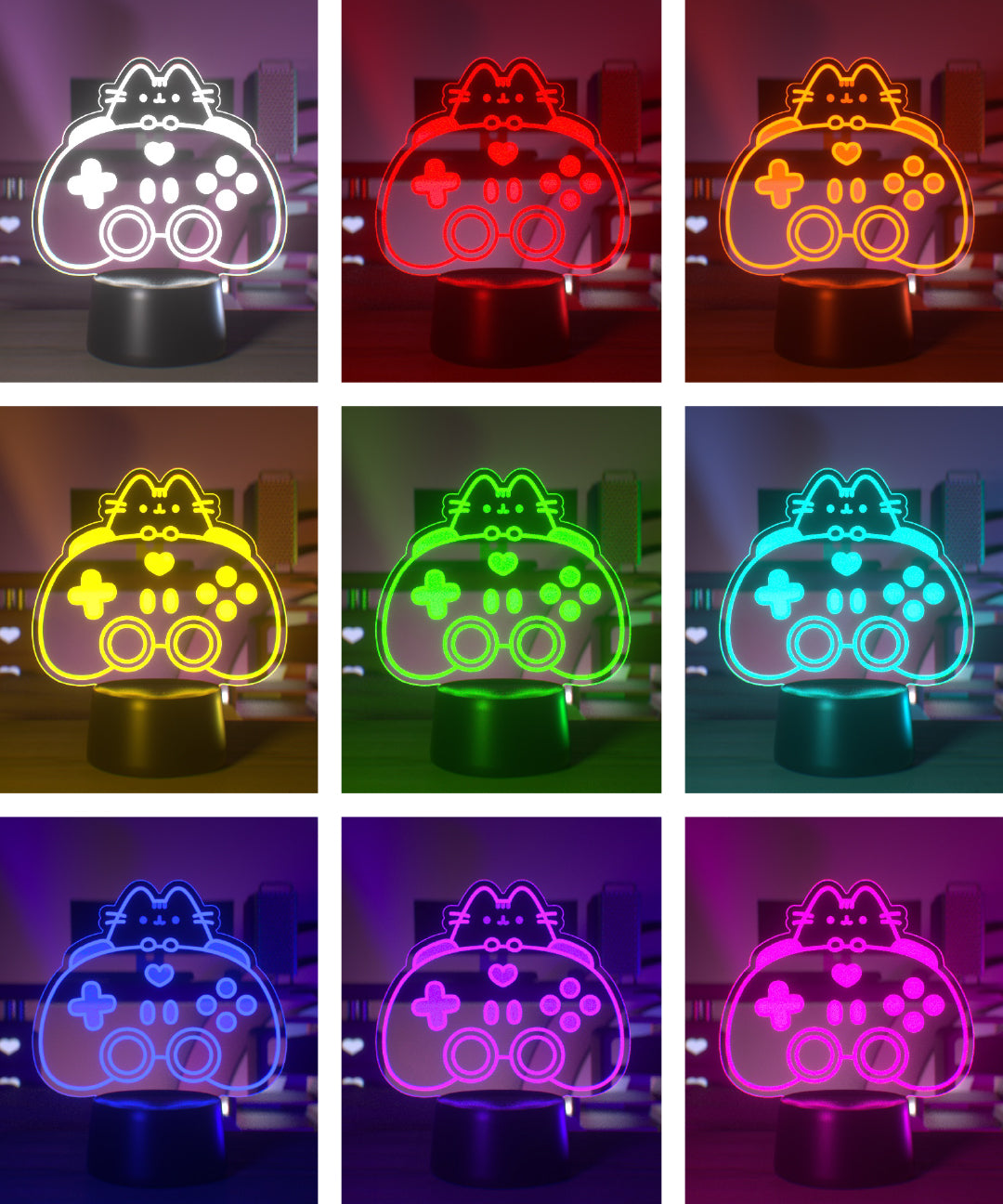 Gamer Pusheen Otaku Lamp