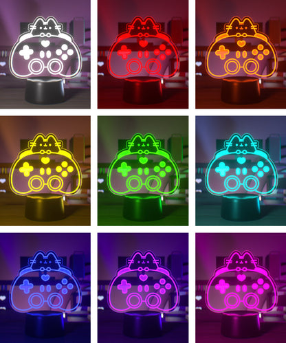 Gamer Pusheen Otaku Lamp