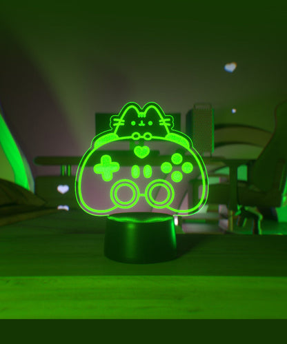 Gamer Pusheen Otaku Lamp