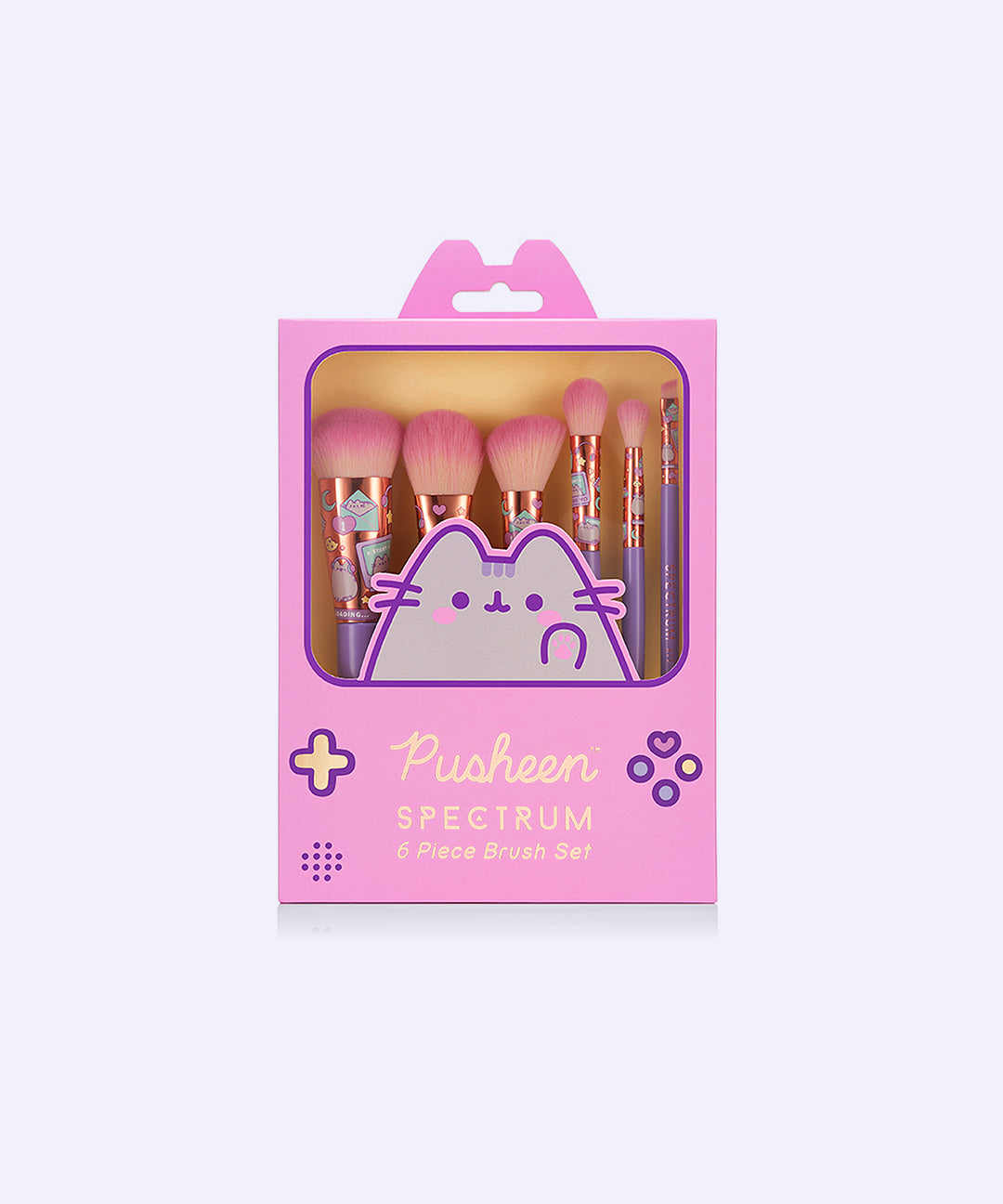 Gaming Pusheen 6-Piece Makeup Brush Set