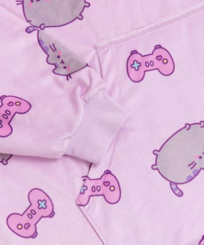 Gamer Pusheen Wearable Blanket Hoodie