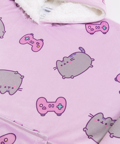 Gamer Pusheen Wearable Blanket Hoodie
