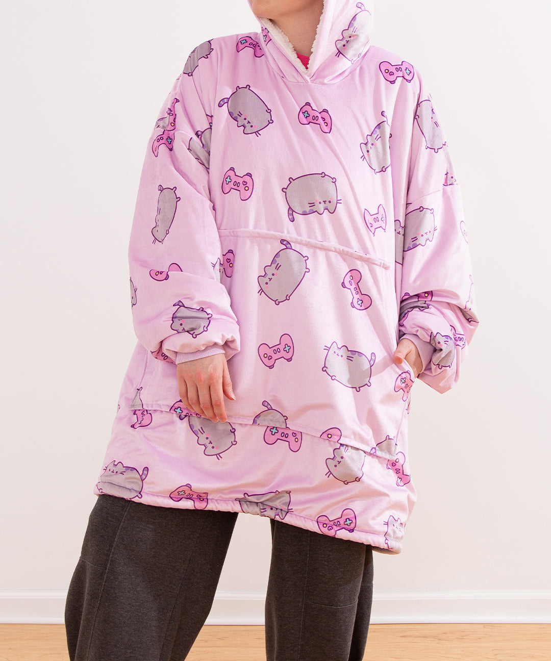 Gamer Pusheen Wearable Blanket Hoodie