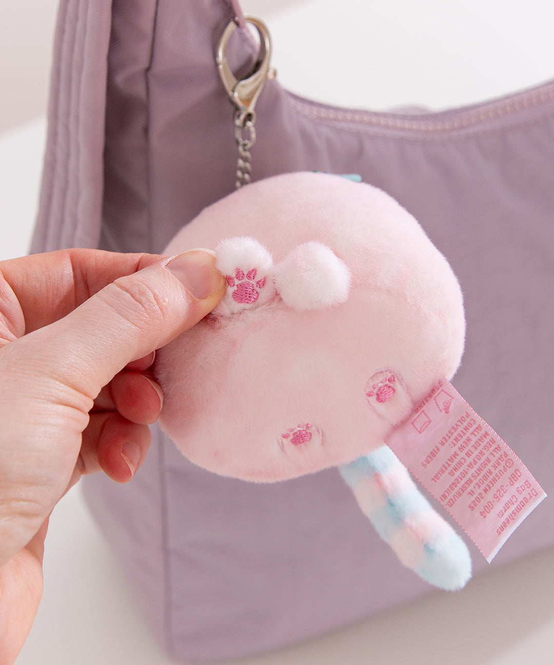 Pink Dreamsheen Bag Charm