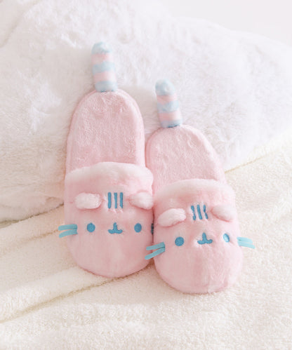Pink Dreamsheen Plush Slippers