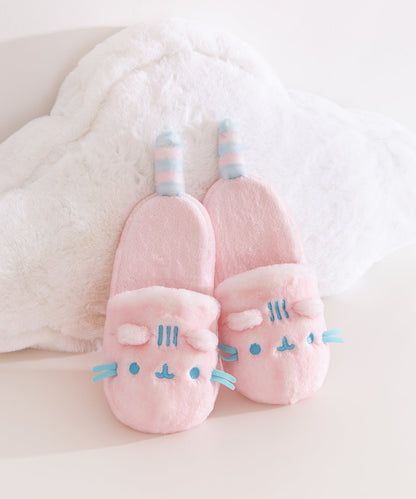 Pink Dreamsheen Plush Slippers
