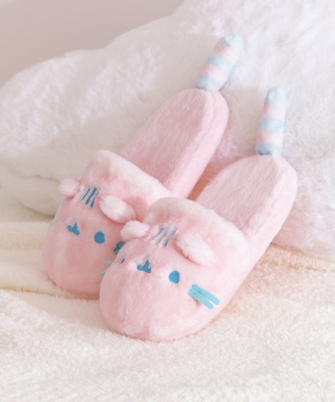 Pink Dreamsheen Plush Slippers