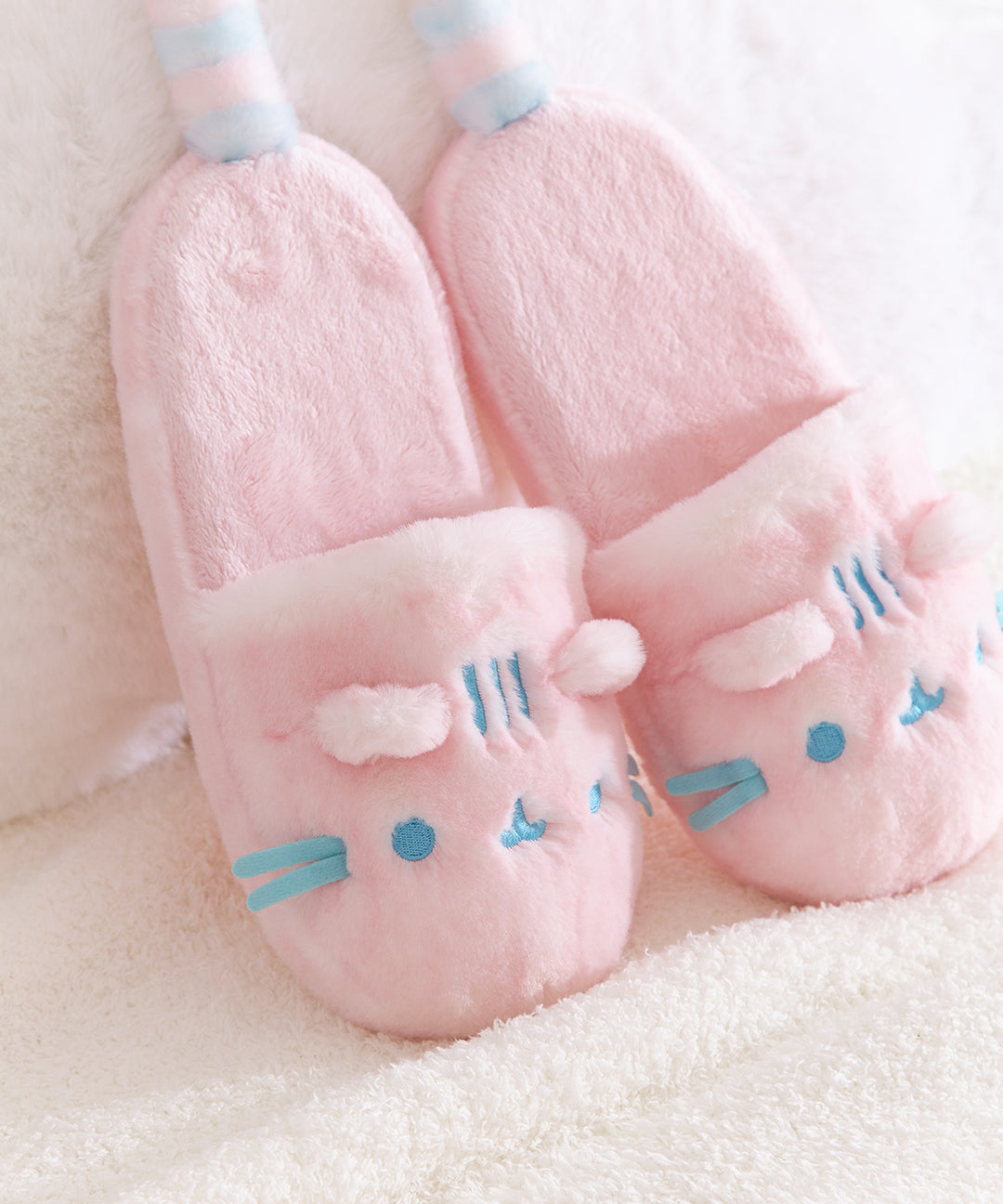 Pink Dreamsheen Plush Slippers