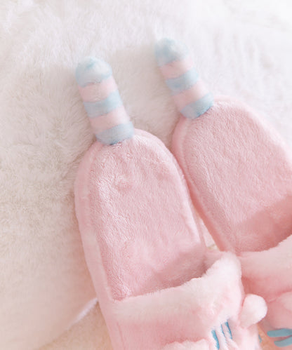 Pink Dreamsheen Plush Slippers