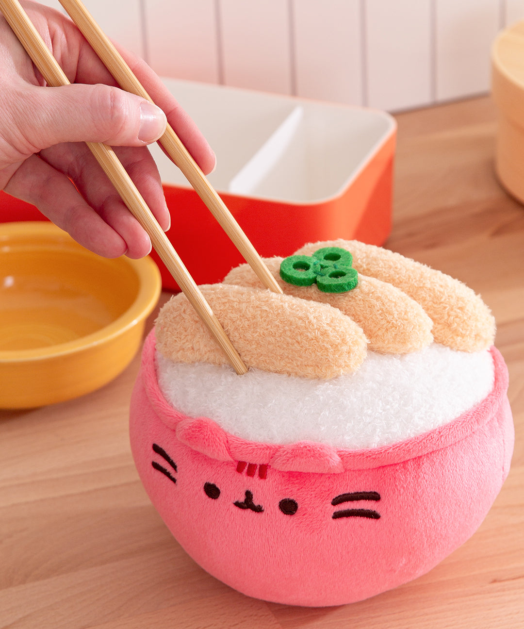 Pusheen Katsu Rice Bowl Plush