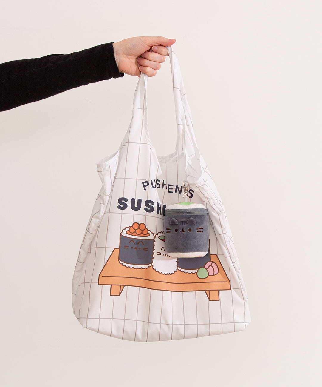 Pusheen Sushi Reusable Bag Keychain Plush