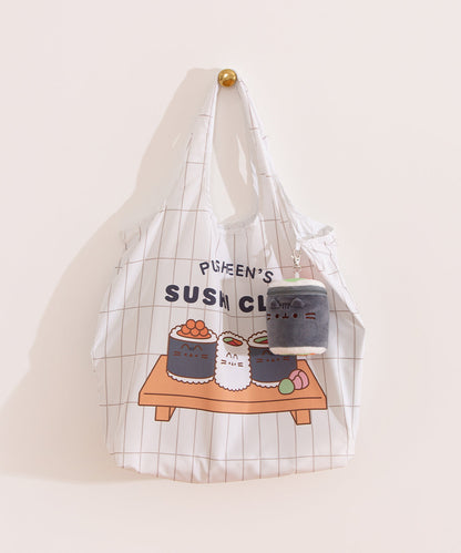 Pusheen Sushi Reusable Bag Keychain Plush