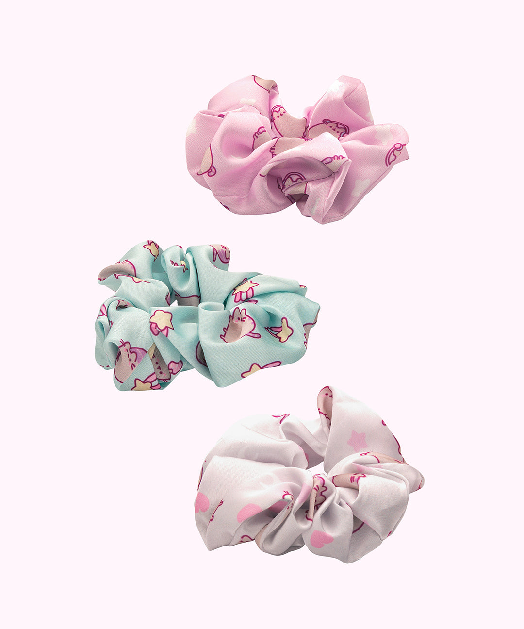 Pusheen 3-Pack Hair Scrunchies
