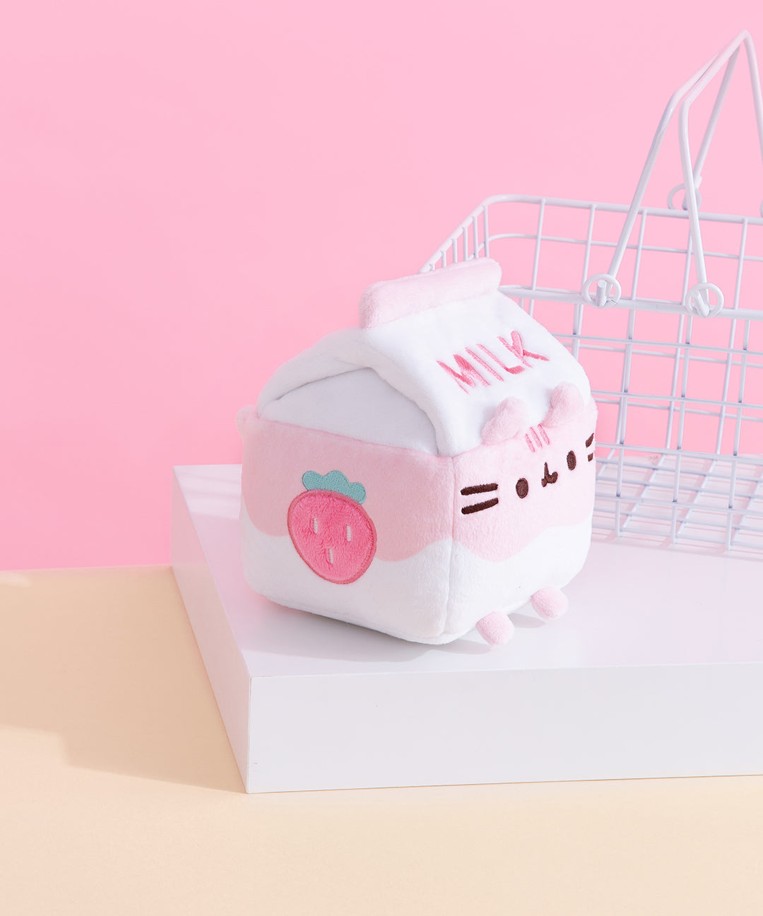 Pusheen Strawberry Milk Sips Plush