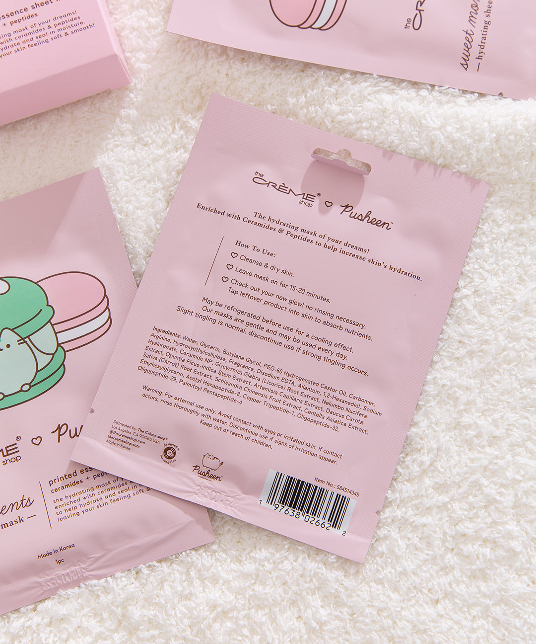 The Crème Shop x Pusheen Sweets Sheet Masks - 5-pack