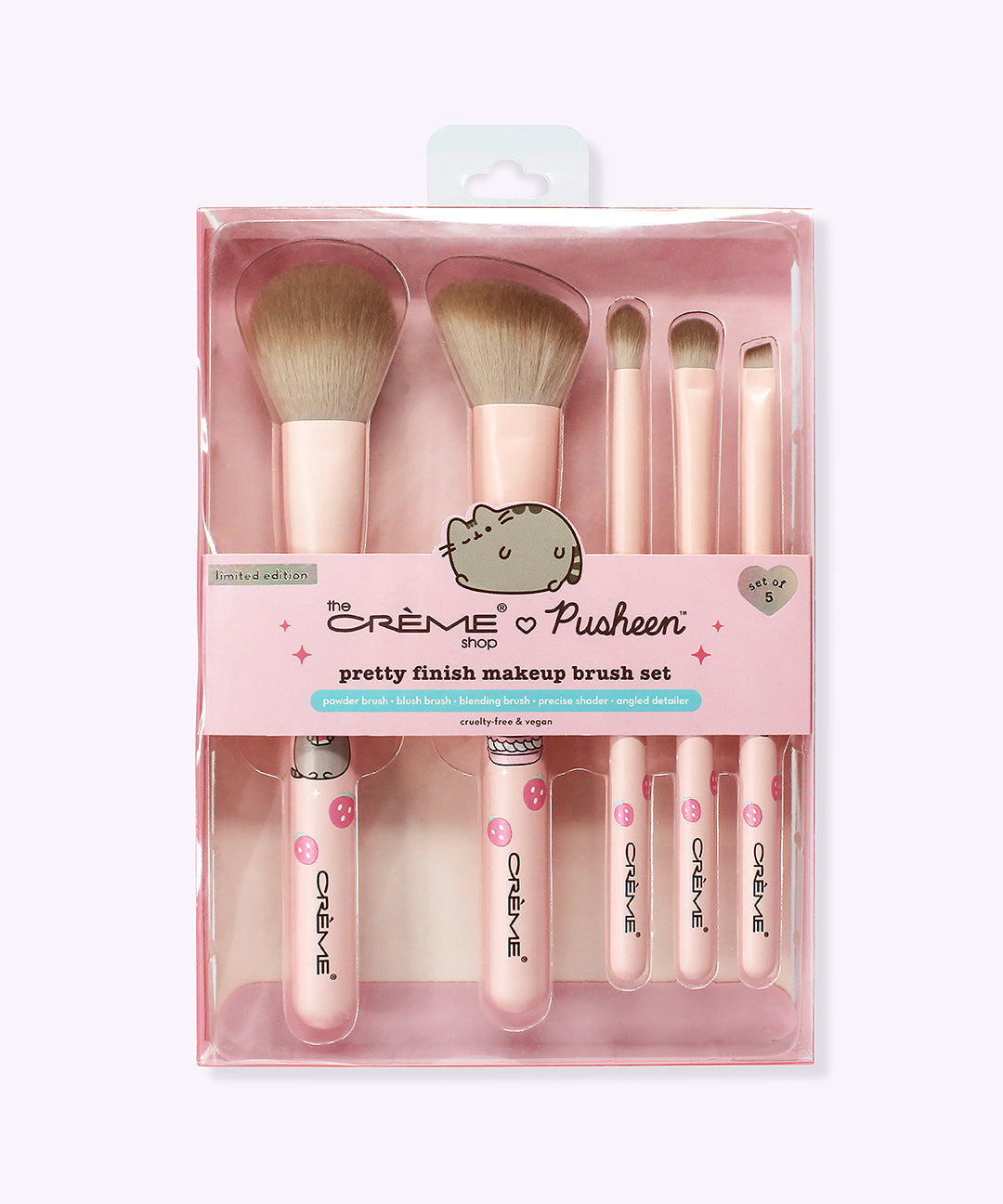 The Crème Shop x Pusheen 5-pc Makeup Brush Set