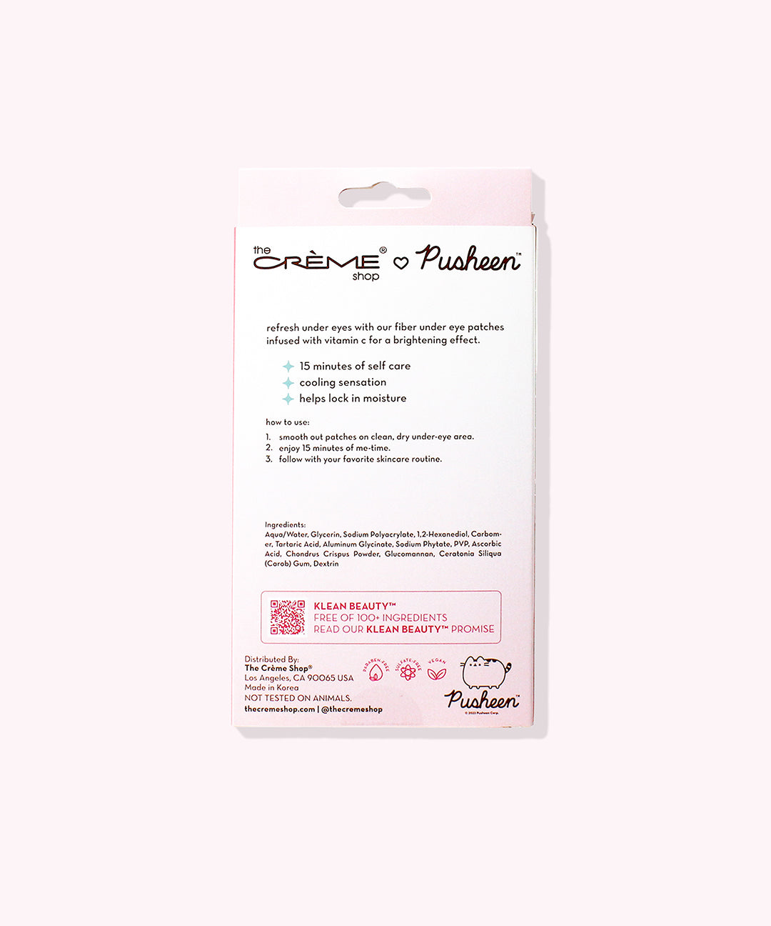 The Crème Shop x Pusheen Under Eye Patches - 3-pack